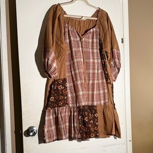 Easel Brown Dress